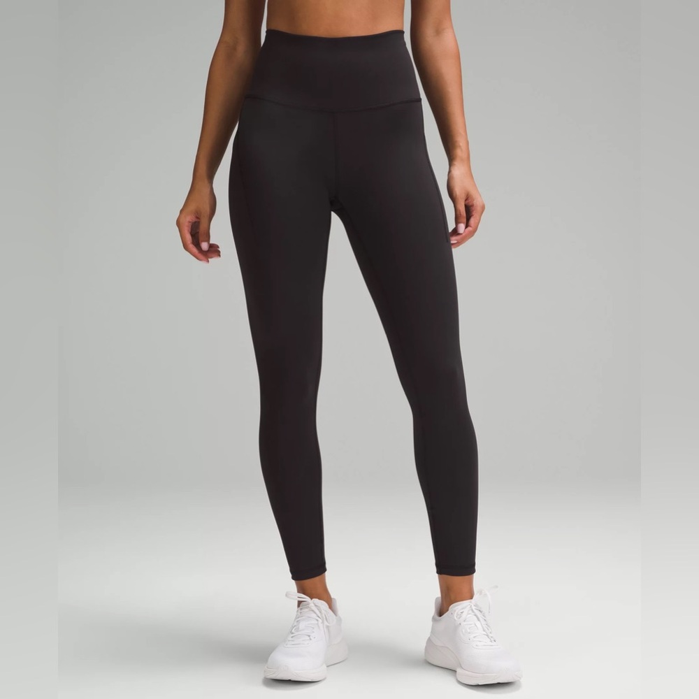 Lululemon 🆕 NWT Athletic Black Wunder Train Mesh Panel HR Tight 25” Leggings